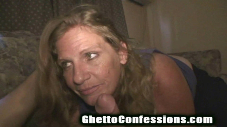 Ghetto Confessions: Hässliche oma, ex-stripperin, nutte, schlampe, dicke titten, blowjob, sperma-zunge-hure!