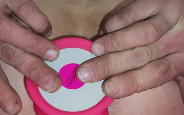 Takes it all: Trying a 9 Inch Pink Dildo.