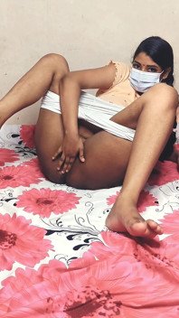 Home Alone Ena Fingering Pussy She Needs an Indian Hot Boy
