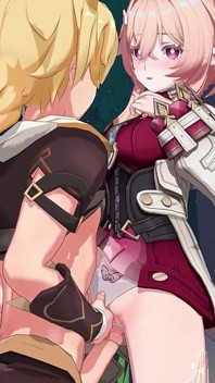Genshin Impact - Linnea al aire libre con Aether - animación hentai 3D