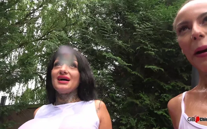 GangBang-Dream: Mia Roux &amp; Lia Outdoor Creampie Gangbang Orgy
