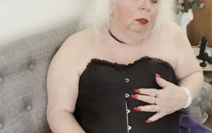 Constance: Locked up in corset smoking