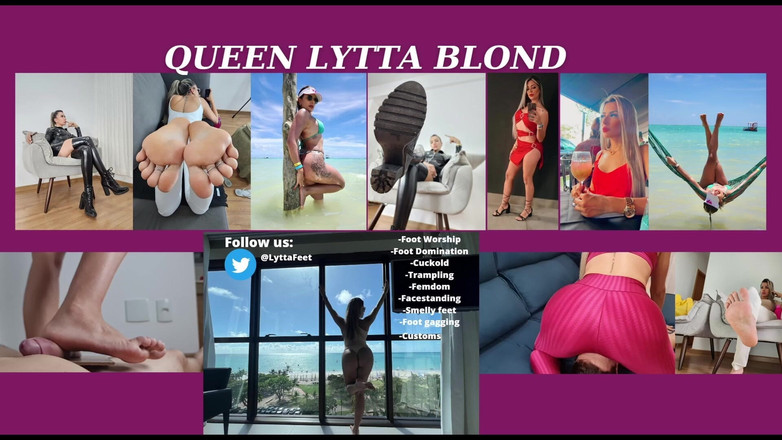 Lytta Blond: Lytta Curang Teman Lelakinya Dan Dapat Tapak Kaki Melekit - Footjob -...