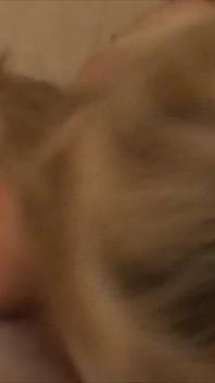 Blonde Teen Babe Cock Sucker for Huge Dick in Her Mouth Cum Swallow