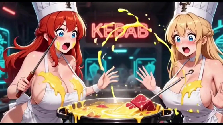 Hot girl dancing: Zábavné kuchařské video, Ai Animace