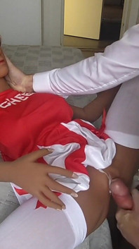Cosplay with Tiny Doll and Only Anal