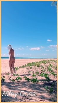Wifey Dancing Nude in Public Flashing