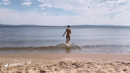Redbearboy: Bãi biển twink wanking