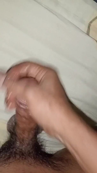 Horny Man Playing with His Dick Alone