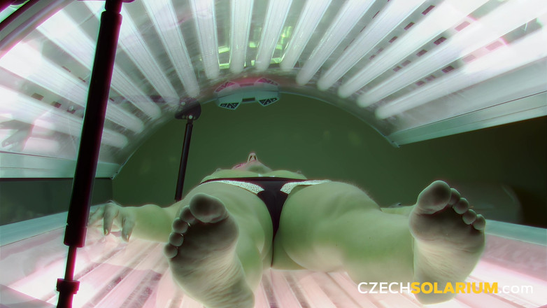 Czech Solarium: Czech Solarium 63: Blonde in Panties, but Not for Long
