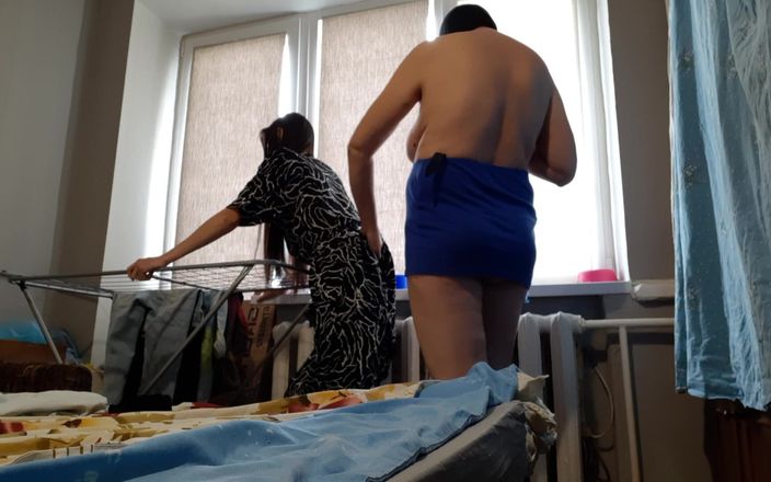 Lesbian-candys: While My Girlfriend Was Hanging Out the Laundry I Fucked...