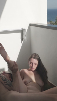 I Caught Her Naked on the Balcony so I Shoved My Dick in Her Mouth
