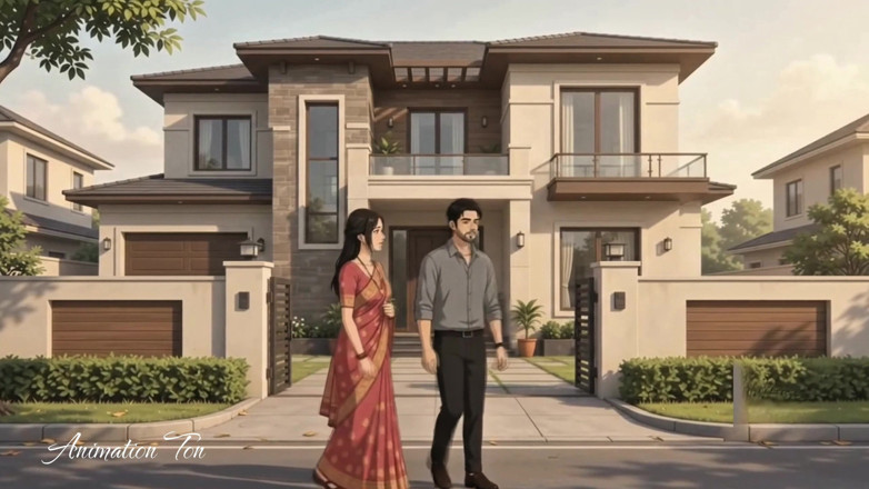 AnimationTon: 主 Apni Biwi Ko Boss Ke Saath 分享 Karne Laga