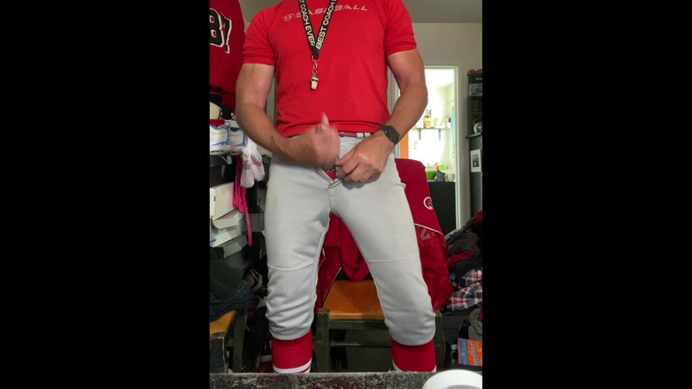 JockDad87: Jockdad87 Krawędzie w sprzęcie baseballowym i czerwonych pasiastych skarpetkach