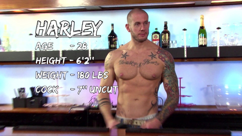 Macho Guys: Dean Monroe și Harley Everett, sex la bar într-o cafe-