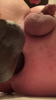 Big Ass Gay Pig Fucks Huge Dildo