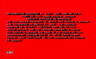 Art of Bondage: Kristas struggle and bondage - DVD