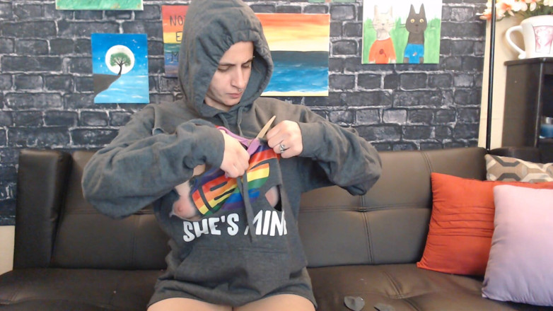 Abby Anna: Ripping up our other gay pride hoodie