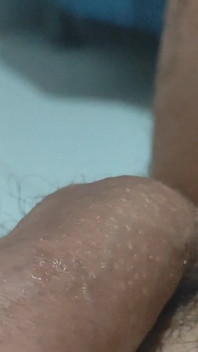 Young Man with a Big Dick Has a Triple Orgasm in the Mirror.