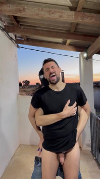 Hot Daddy Sucking Stud Massive Cock and Nuts 3 Times