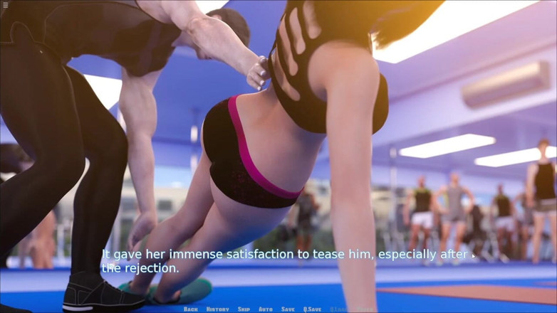 Future Money Man: MILF flicka knullar enorm kuk i gymbadrummet och cowgirl sex...
