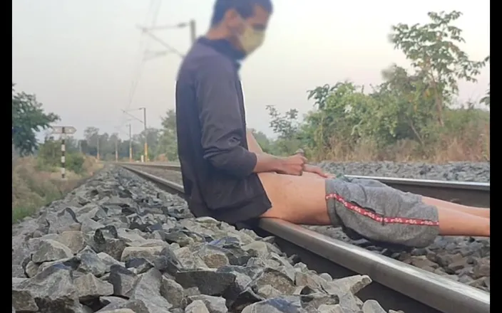Tani: Masterbating in Railway Track Cumshot