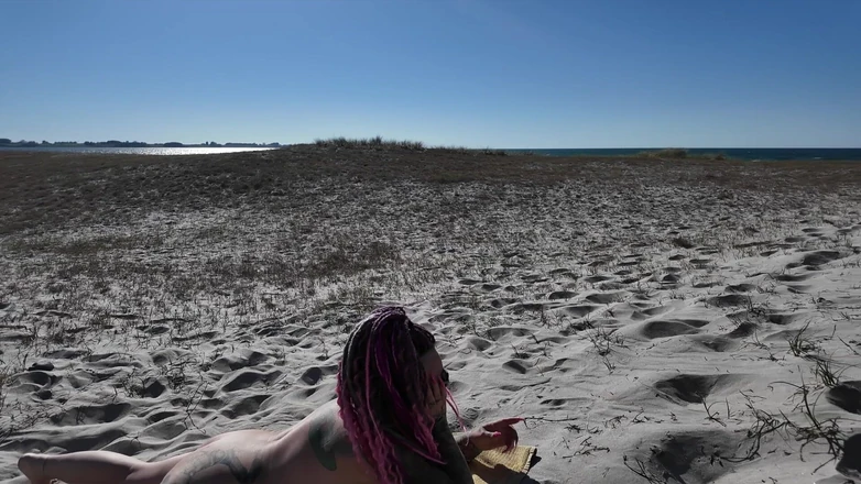 Domina Dark: Pup Gets Fucked on the Beach