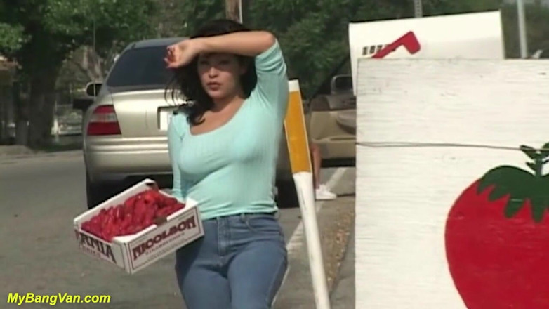My Bang Van: Chubby MILF picked up for her first bangvan DP
