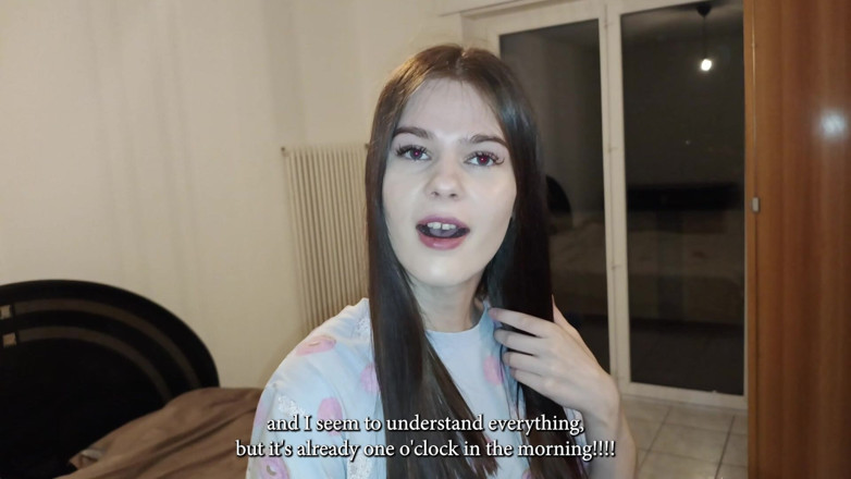 Honey Nasia: Naughty Honey Nasia Dries Her Hair at Night for Which...