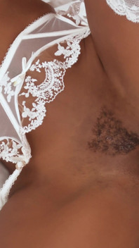 Cute Ebony Hazel Grace in Sexy Lingerie