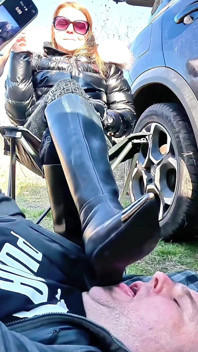 Lick These Delicious Boots My Slave My