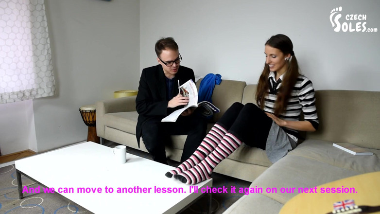 Czech Soles - foot fetish content: Sesja wielbienia stóp przez nauczyciela i ucznia