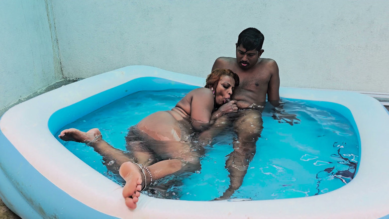 Beauty7Angels: Pool Fucking Party Big Booty Queen Nilmini Sheron Hard Fuck