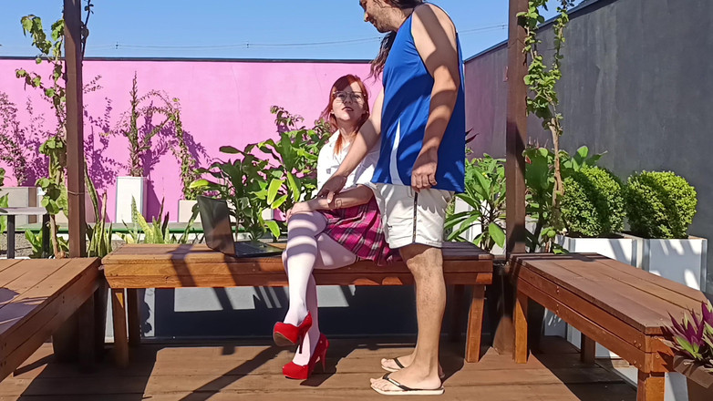 Porcelain Doll: Fucking the Innocent Redhead in the Garden