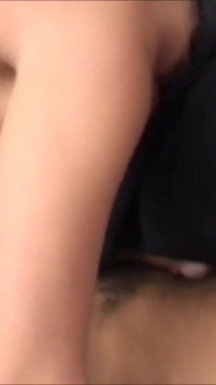 Hooded while sucking cock masturbates pussy