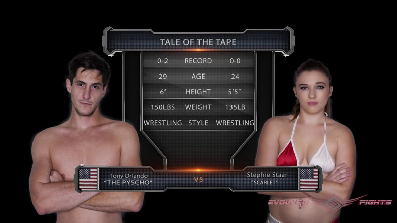 Evolved Fights: Stephie Staar Vs Tony Orlando Mixed Wrestling