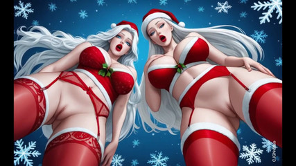 Hot girl dancing: 圣诞老人性感姿势 nsfw 版本（ai 动画）