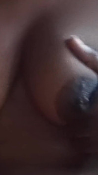 Fingering My Shaved Pussy Squirting Outdoors Squeezing My Small Tits