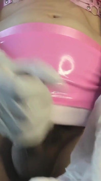 Cv Your Sexy Elf Using Gloves to Show You How Eat Cum