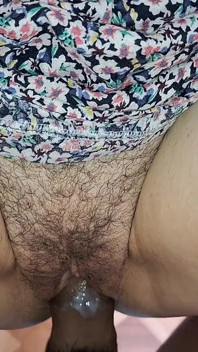 中出しと膣が濡れている