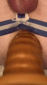 Training Deep Anal Dildo and Pumping Hard My Rosebud