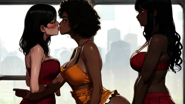 Spicy Toons: Toons picantes: MILFs leitosas pegam o ônibus de comprimento total