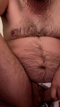 Papa Bear Med Trucker Keps, Jock Och Stor Kuk Kantning Och Gooning
