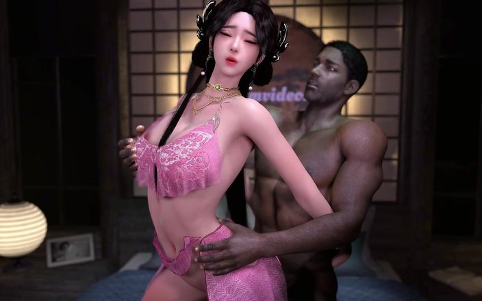 Why fuck so hard: 3d linda asiática nena engañando con bbc