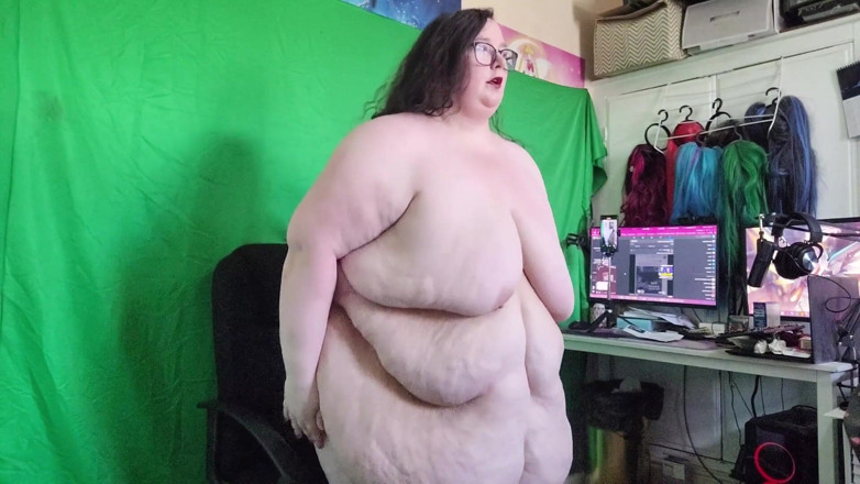 SSBBWLadyBrads: SSBBW 내 사무실 의자 아기에 스트립