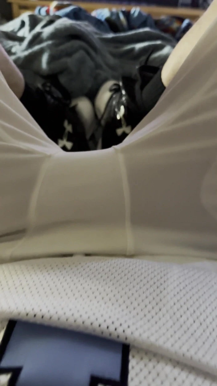 Gay Soldier Stuff: Horny Soldier in Football Uniform Jerks off with Second Load...