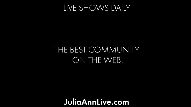 Julia Ann: JOI - Dildo Titty Tease