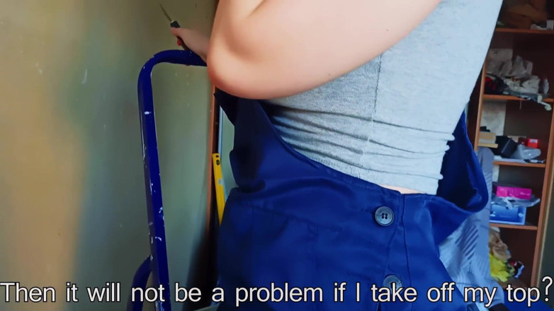 MyLovelyDove: Fucked a hot nudist painter on her job pov