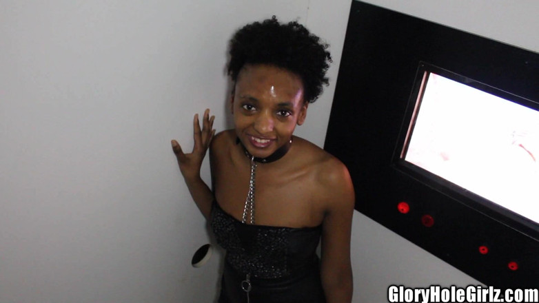 Glory Hole Girlz: 鎖につながれた黒人栄光奴隷娼婦穴しゃぶりチンポ中出し痴女!