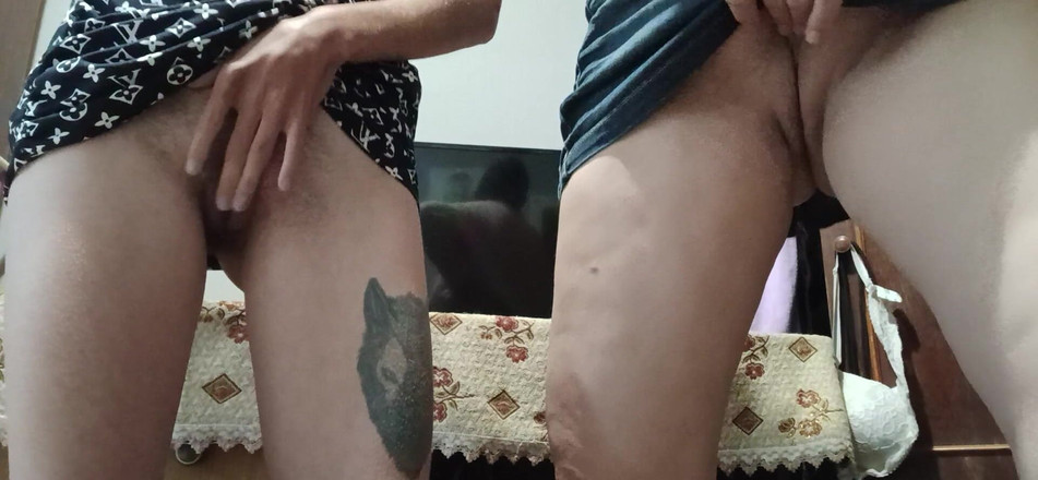 Lesbian-candys: Hete masturbatie van stiefmoeder en stiefdochter